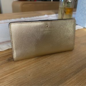 Kate Spade Gold Metallic Wallet